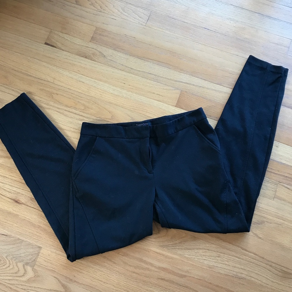 Black Skinny Work Pant with Cool Seams